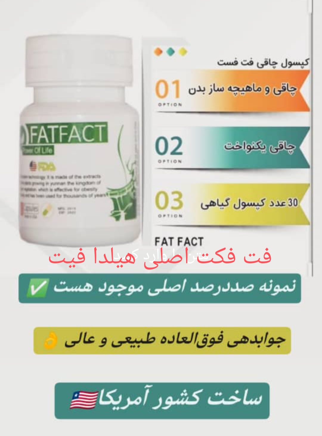 کپسول چاق کننده بدن فکت